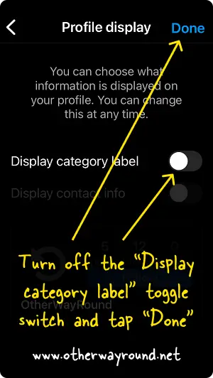 How To Remove Category On Instagram Step-4