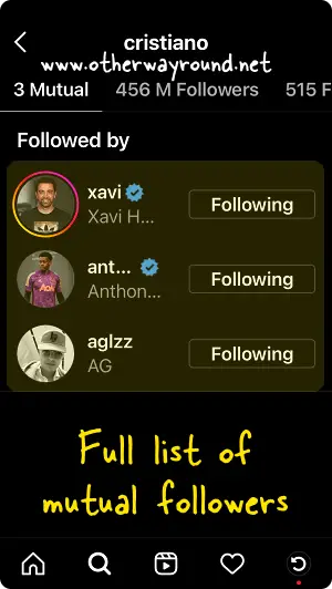 How To See Mutual Followers On Instagram Step-3.2