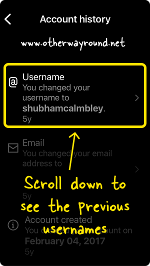 How To See Your Previous Usernames On Instagram Step-4