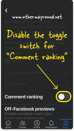 How To Show All Facebook Comments By Default? (App) Step-5