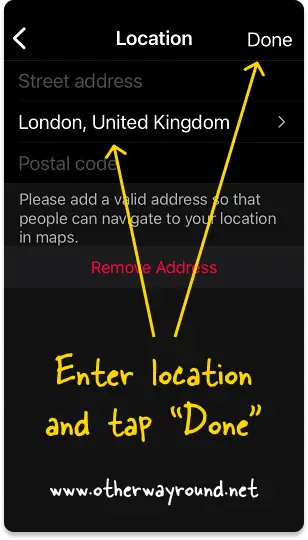 How To Add Location On Instagram Bio Step-5