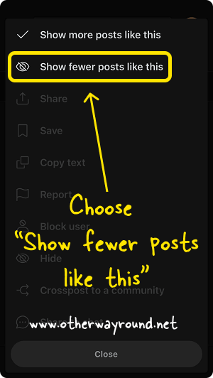 How To Delete Recent Communities On Reddit_Remove suggested posts from your home feed_Step-2