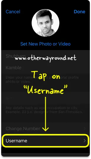 How To Get Your Telegram Link On iOS Step-3