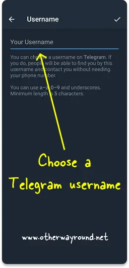 How To Get Your Telegram Link On Android Step-4