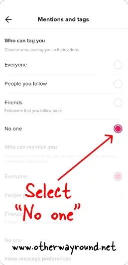 How To Stop Getting Tagged On TikTok Step-5