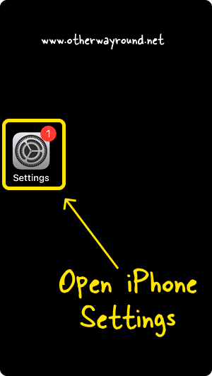 How To Turn Off SafeSearch from iPhone Settings Step-1