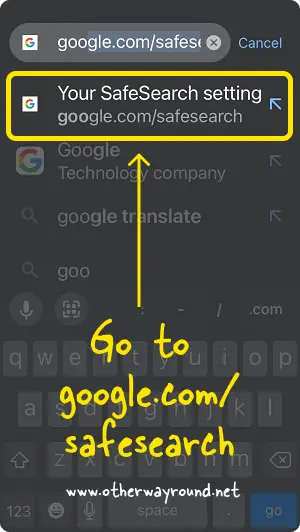 How To Turn Off SafeSearch on Chrome Step-2