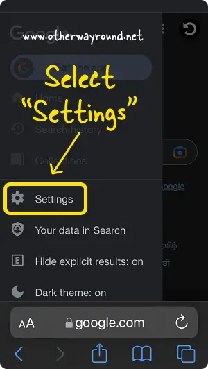 How To Turn Off SafeSearch on Safari Step-4