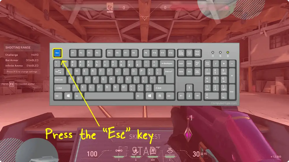 How To Change The Crosshair Color In Valorant Step-1