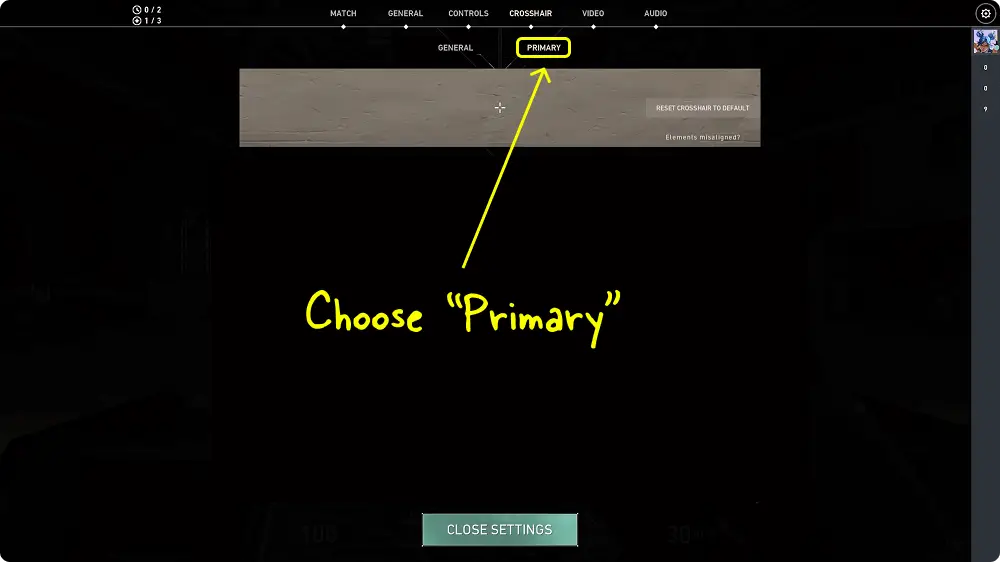 How To Change The Crosshair Color In Valorant Step-4