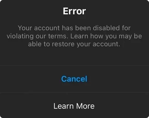 Why Is My Instagram Account Disabled?