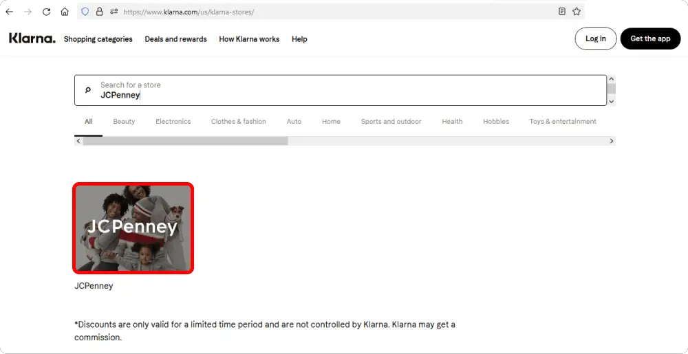 Does JCPenney Accept Klarna?