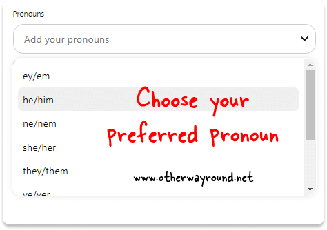 How To Change Pronouns On Pinterest Step-4