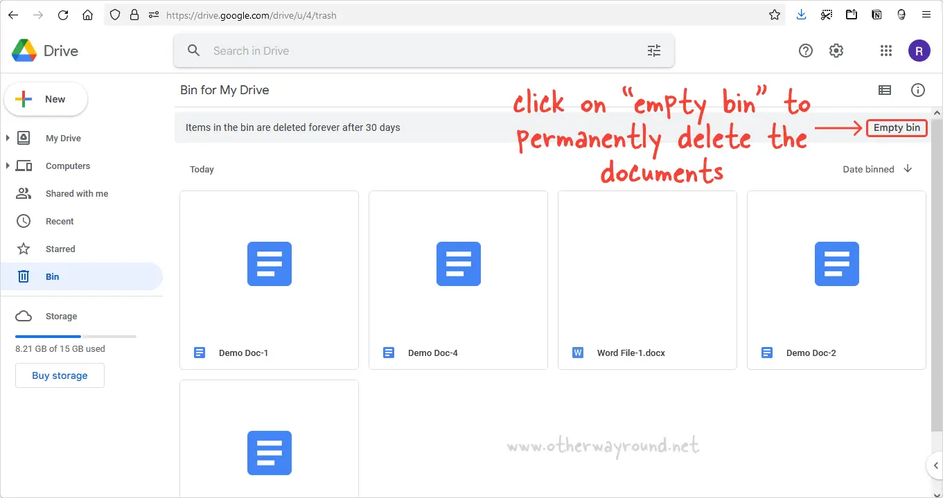 How To Delete Multiple Google Docs Step-4.2