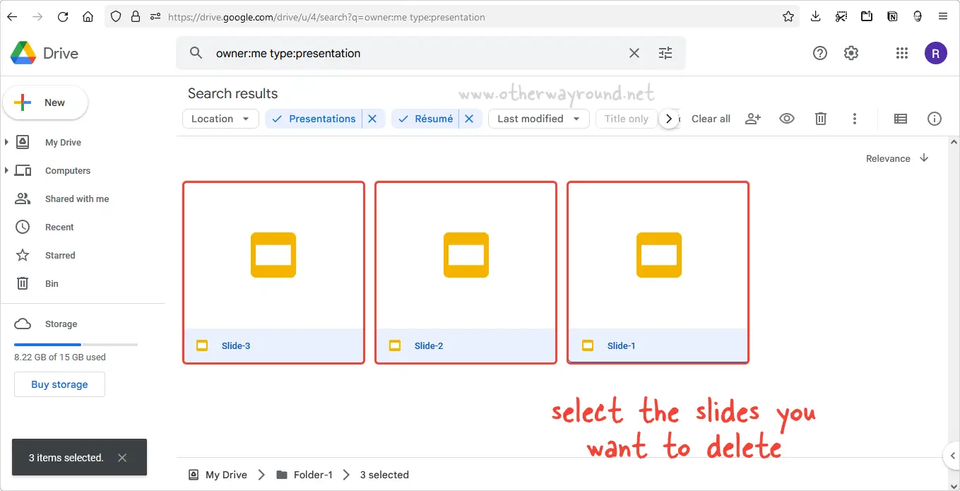 How To Delete Multiple Slides In Google Slides Step-3