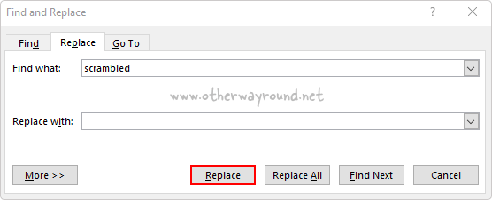 How To Find And Delete In Word Step-4