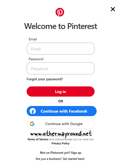 How To Unhide Pins On Pinterest Web Step-1